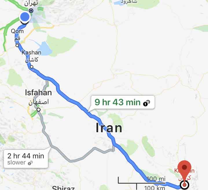 تاکسی دربستی کرمان